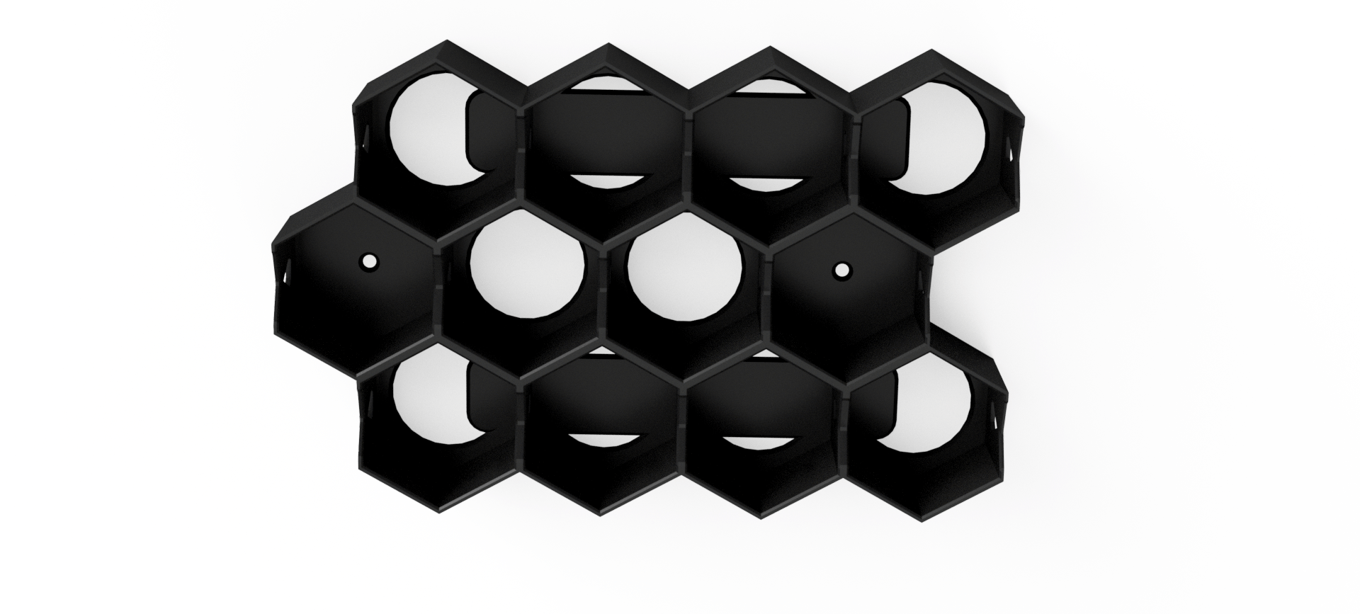 Citadel Paint Storage for 40k: 32mm Hex Wall & Desk Organiser (MODULAR) - Fat Dwarf