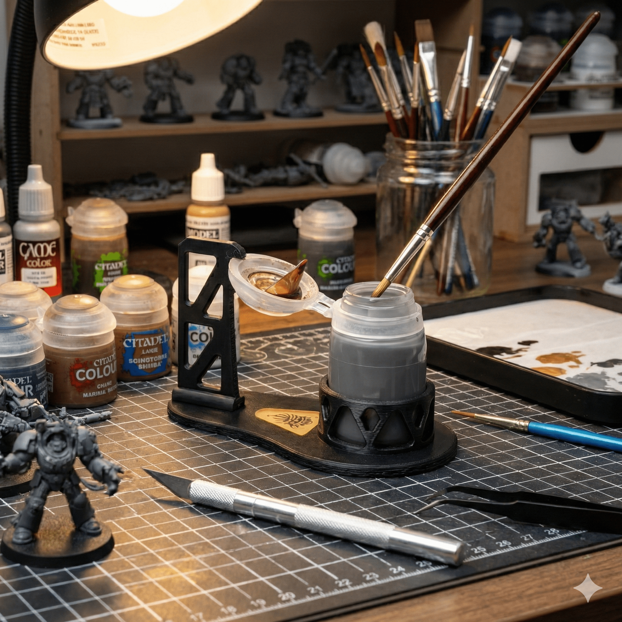 Paint Pot Holder (V2) - Fat Dwarf