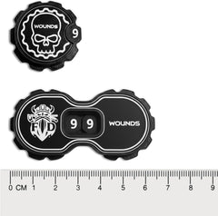Tabletop Wound Counter Set, 12 Premium Counters - Fat Dwarf
