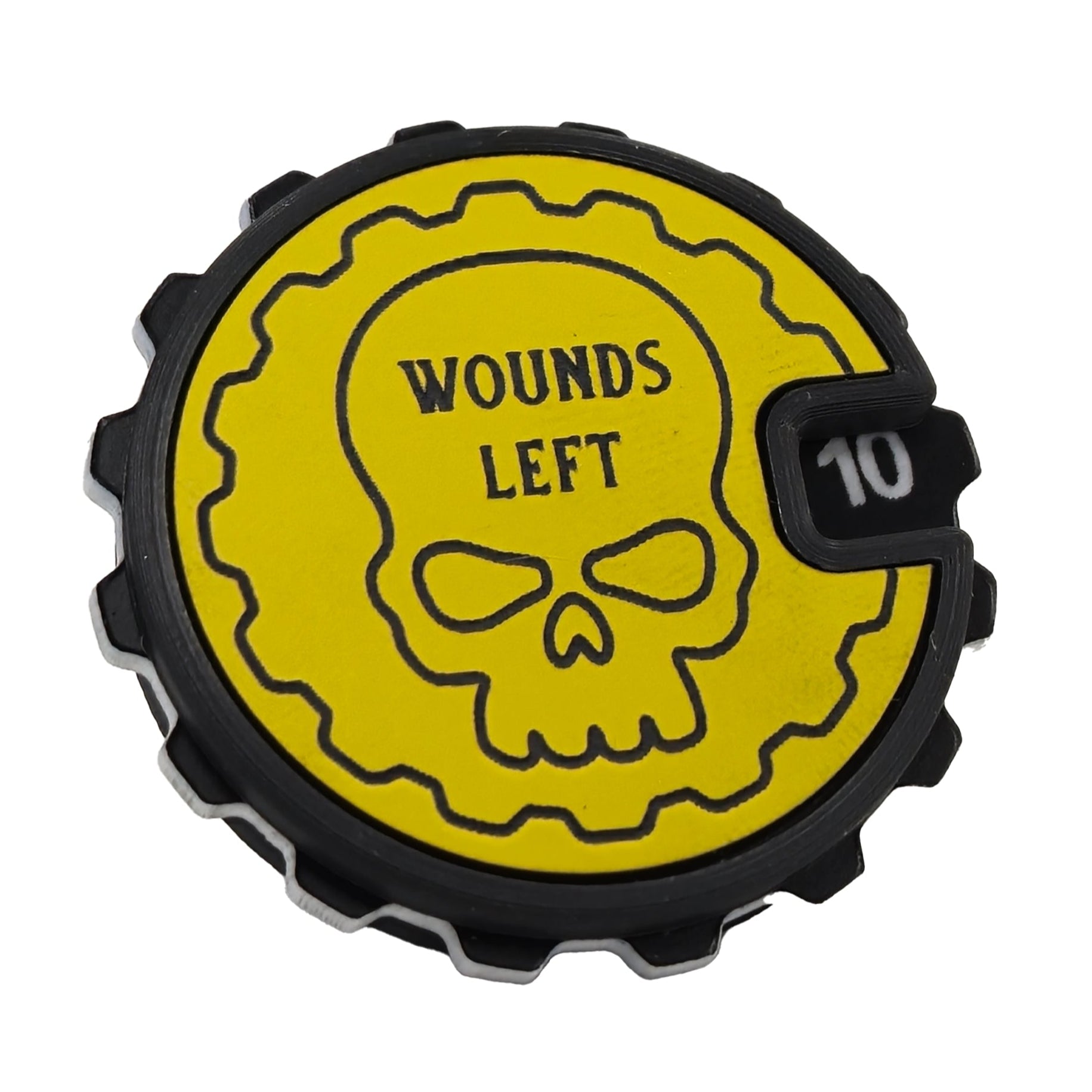1 - 16 Table top Wound Tracker (Choose a Colour) - Fat Dwarf