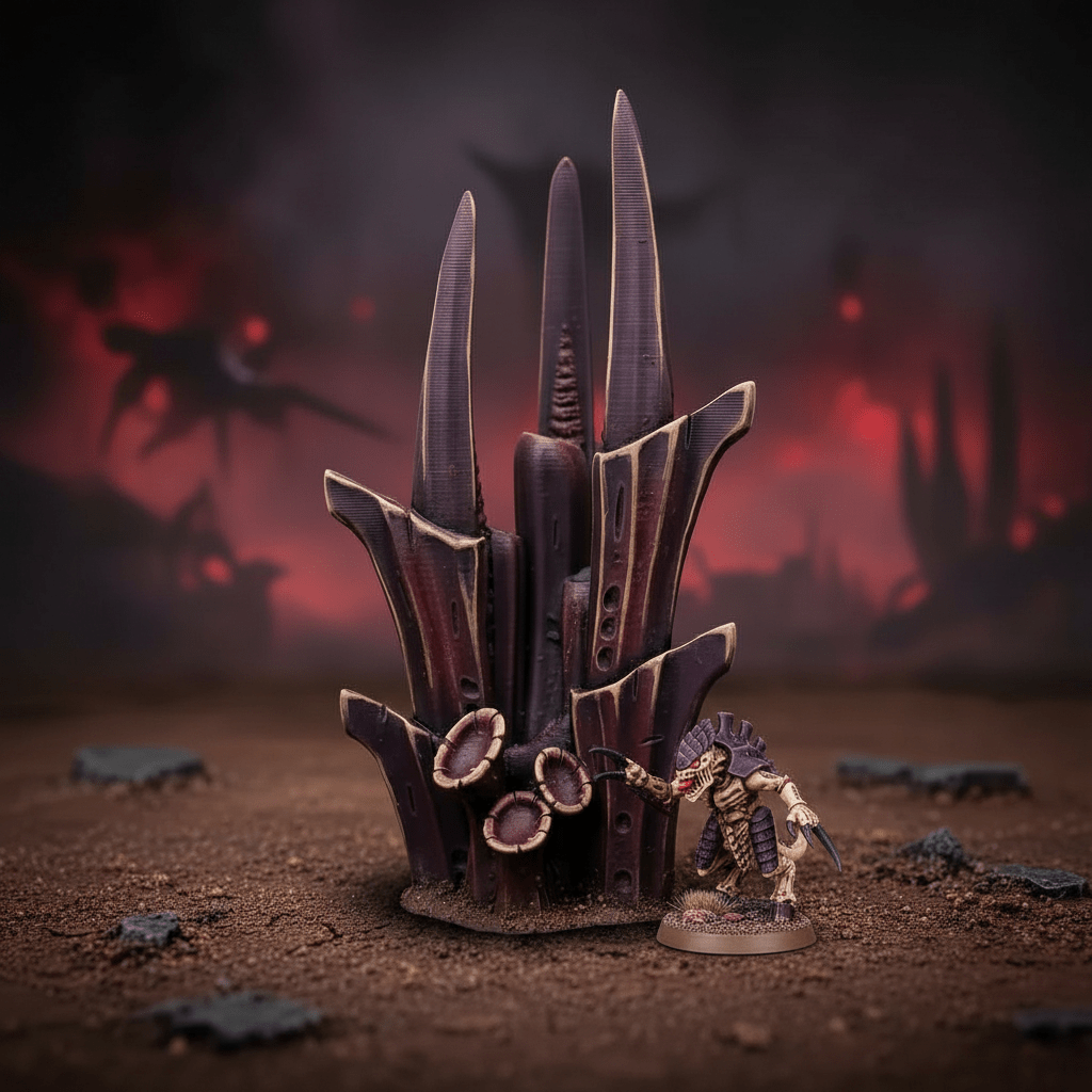 Alien Hive World Spore Vents & Tendrils (B) - Fat Dwarf